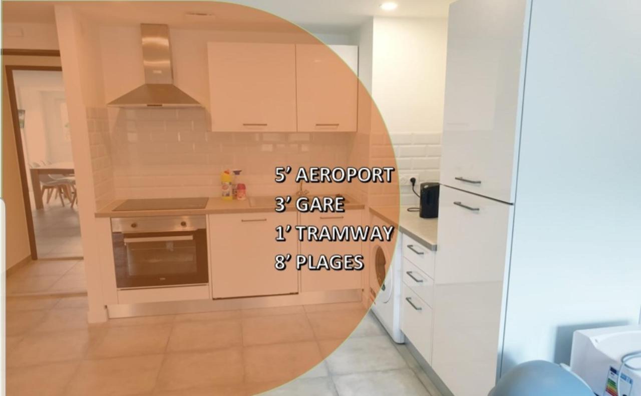 Appartements Renove 2023 Proche Aeroport 5Min, Gare Sncf 2 Min, Tramway Au Pied De L'Immeuble , Parking Possible, Renovated Apartments 2023 Near The Airport 5 Min, Train Station 2 Min, Tram Next To The Building 1 Min, Parking Possible Nizza Exterior foto